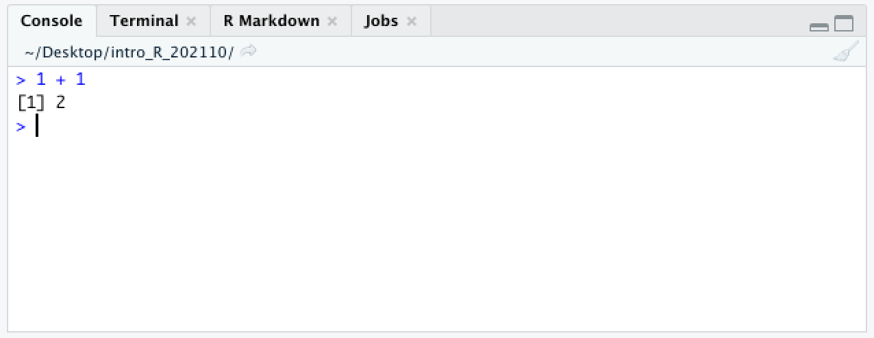 Running a simple command